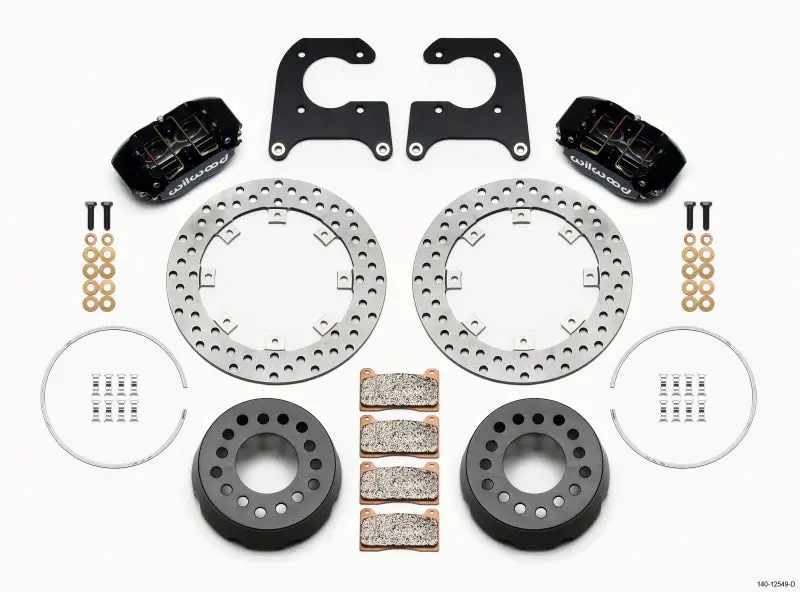Wilwood Dynapro Lug Mount Single Rear Dynamic Kit Sa Drilled M-W/Lamb Ends 1/2In Studs 1
