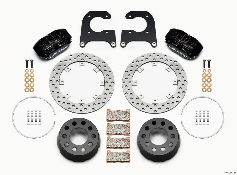 Wilwood Dynapro Lug Mount Single Rear Dynamic Kit Sa Drilled M-W/Lamb Ends .690In Studs 1