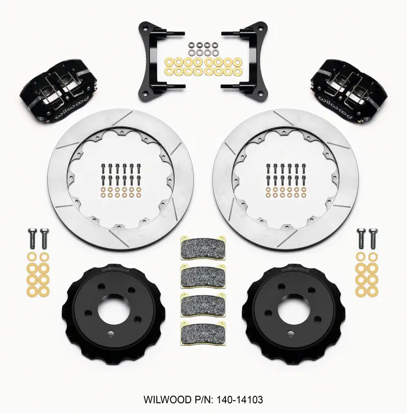 Wilwood Dynapro Radial Front Drag Kit 12.88 Vented 15-23 Mustang 1