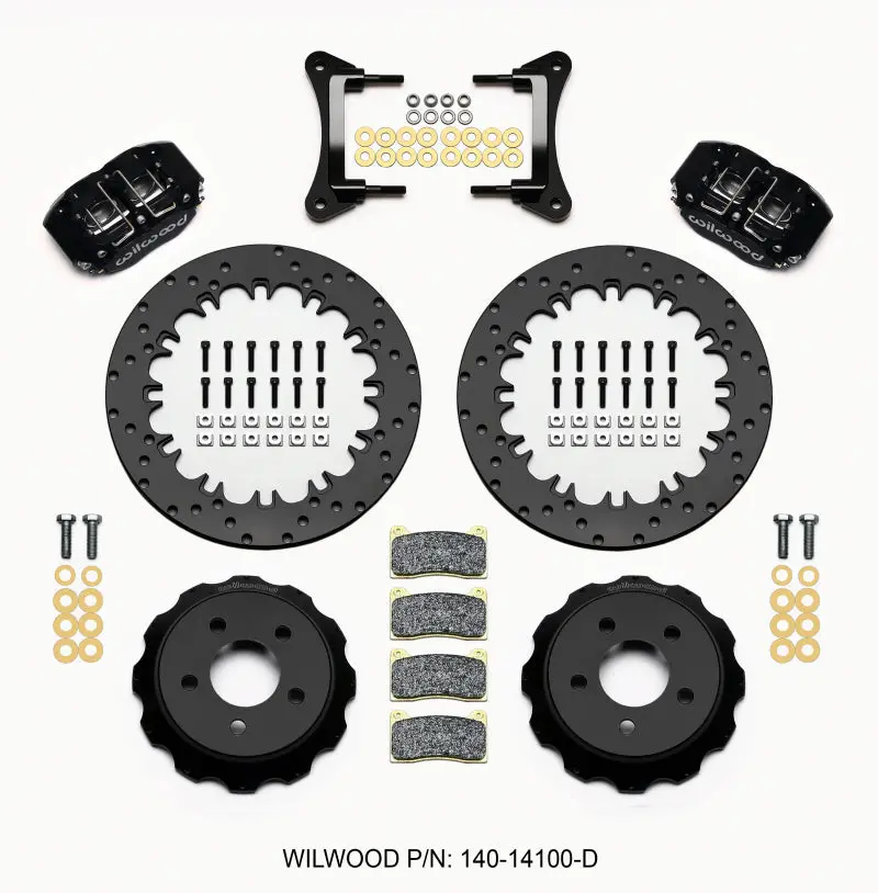 Wilwood Dynapro Radial Front Drag Kit 12.90In Drilled 15-23 Mustang 1