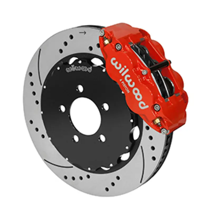 Wilwood Dynapro Radial / Mc4 Rear Kit 12.19 Drilled Red Backdraft Roadster W/E46 Suspension W/Lines 2