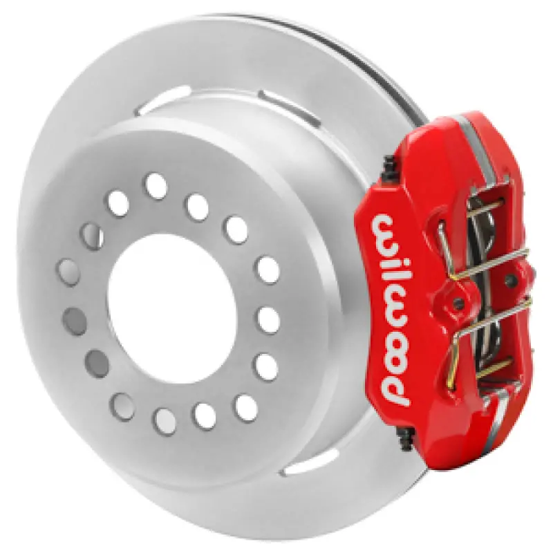 Wilwood Dynapro Rear Parking Brake Kit Undrilled Rotors (Red) 1964-1971 Buick/Olds/Pontiac 1