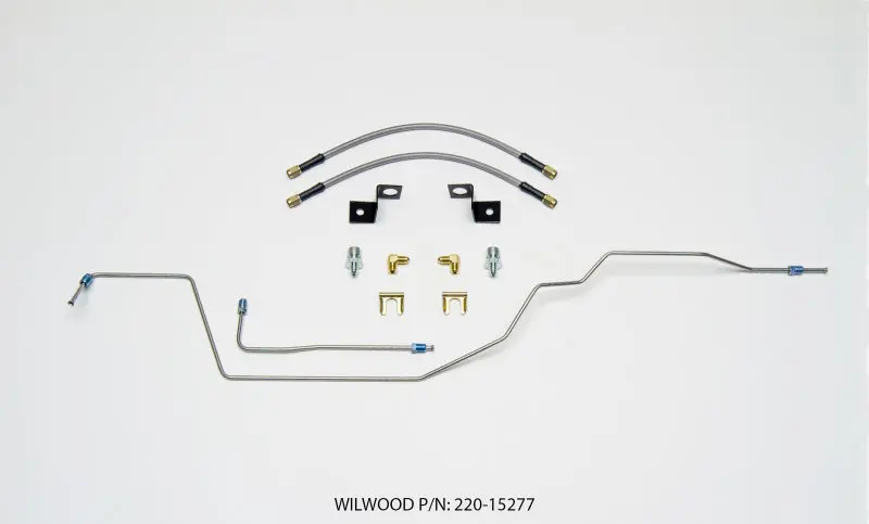 Wilwood Flexline Kit 14 Inch -3 M10-1.0 If 1/8 Npt 90 Deg W/Tubing 1