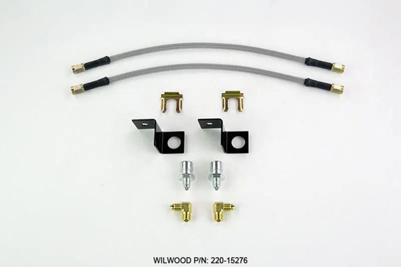 Wilwood Flexline Kit 14 Inch -3 M10-1.5 If 1/8 Npt 90 Degree 1