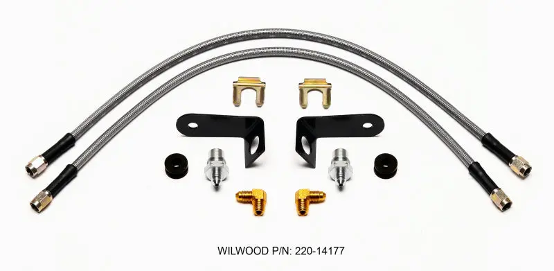 Wilwood Flexline Kit 20 Inch -3 M10-1.0 Bf 1/8 Npt 90 Degree 1