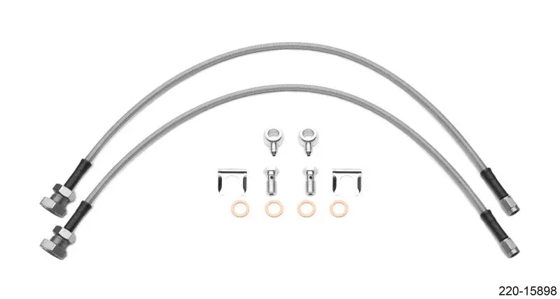Wilwood Flexline Kit 24In 7/16-20In Banjo - 5/8-26In Male Bulkhead (Fits D52 Caliper) 1
