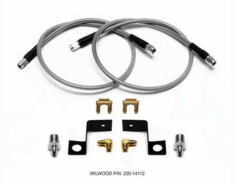 Wilwood Flexline Kit 30 Inch -3 3/8-24 If 1/8 Npt 90 Degree 1