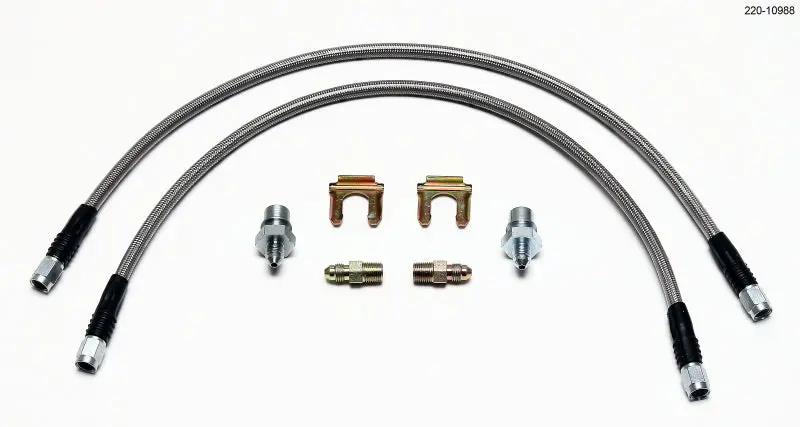 Wilwood Flexline Kit Universal. 18In M10 X 1.0 Bf To 1/8-27 Npt 1
