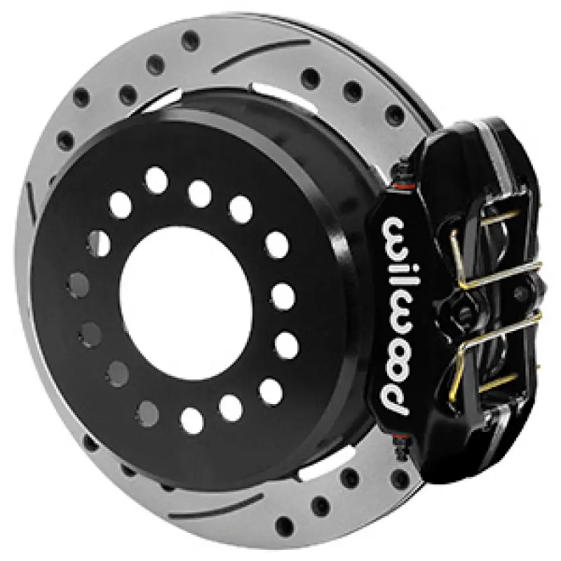 Wilwood Ford Explorer 8.8In Rear Axle Dynapro Disc Brake Kit 11In Drilled/Slotted Rotor -Blk Caliper 1