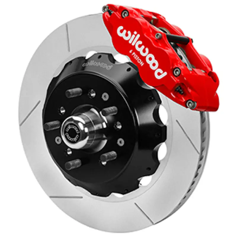 Wilwood Forged 6 Piston Red Superlite Caliper, Srp 72 Vane Vented Spec37 Slotted Rotor - 14.00X1.25 1