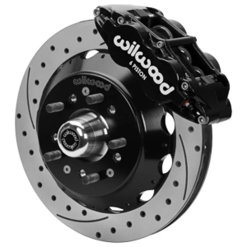 Wilwood Forged 6 Piston Superlite Caliper, Gt 48 Vane Spec37 Drilled & Slotted Rotor - 12.88X1.25 1