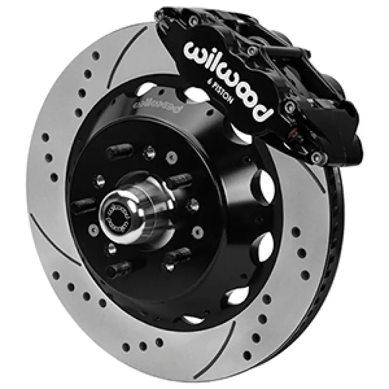 Wilwood Forged 6 Piston Superlite Caliper, Srp 72 Vane Vented Spec37 Drilled & Slotted Rotor - 14.00 1