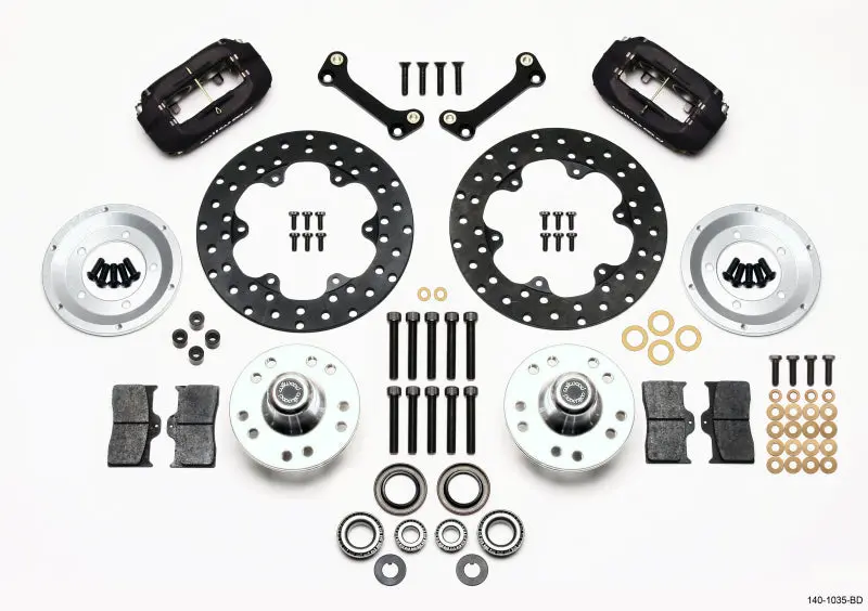 Wilwood Forged Dynalite Front Drag Kit Drilled Rotor 82-92 Camaro/Firebird 1