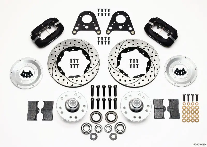 Wilwood Forged Dynalite Front Kit 10.75In Drilled Rotor Art Morrison Strut 1