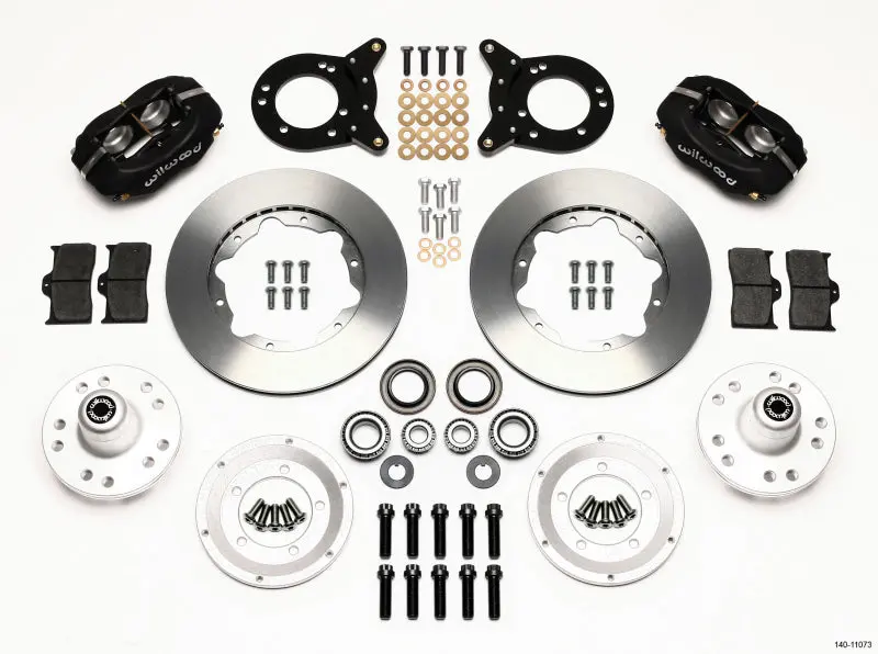 Wilwood Forged Dynalite Front Kit 11.00In 1970-1973 Mustang Disc & Drum Spindle 1