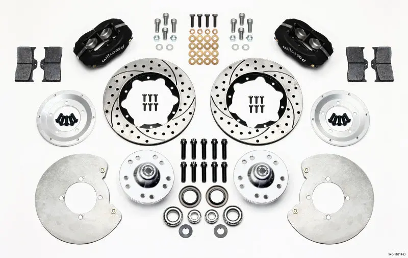 Wilwood Forged Dynalite Front Kit 11.00In Drilled 37-48 Ford Psgr. 360 Plate Mount 1