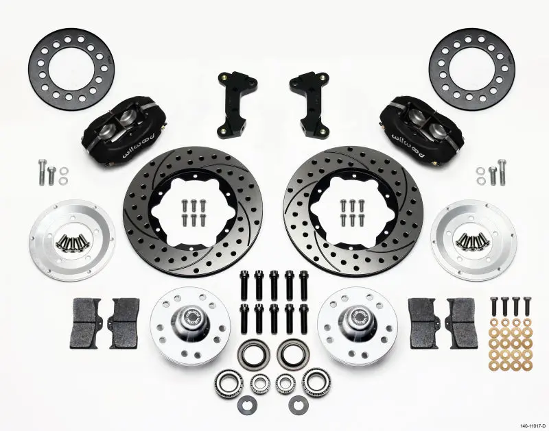 Wilwood Forged Dynalite Front Kit 11.00In Drilled 74-80 Pinto/Mustang Ii Disc Spindle Only 1