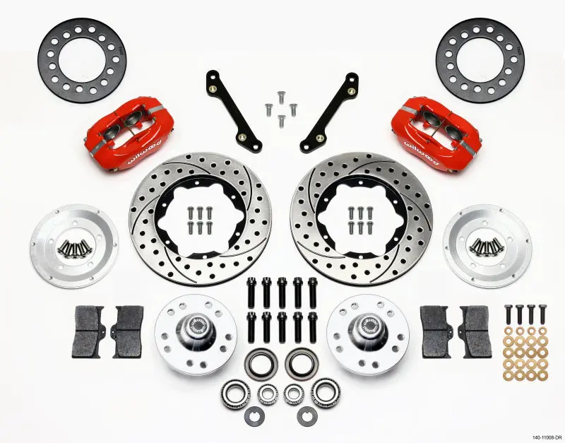 Wilwood Forged Dynalite Front Kit 11.00In Drilled Red 79-81 Camaro 1