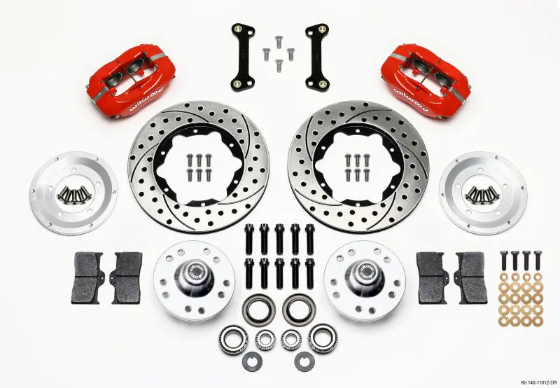 Wilwood Forged Dynalite Front Kit 11.00In Drilled Red 82-92 Camaro//Firebird 1