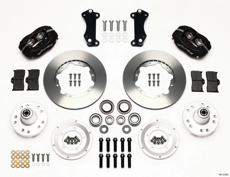 Wilwood Forged Dynalite Front Kit 11.00In Heidts Tri -5 2 Inch Drop Spindle 1
