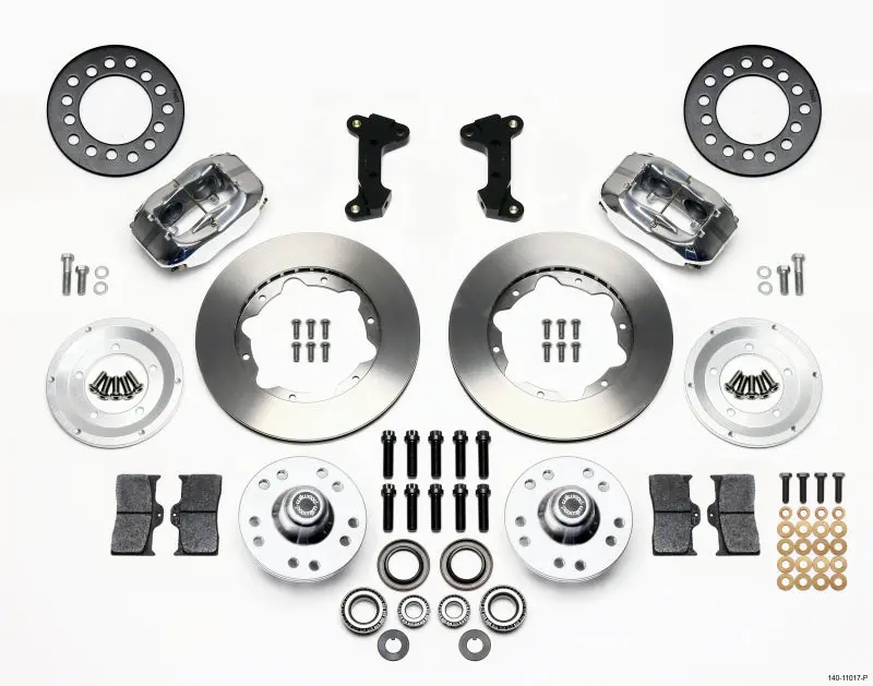 Wilwood Forged Dynalite Front Kit 11.00In Polished 74-80 Pinto/Mustang Ii Disc Spindle Only 1