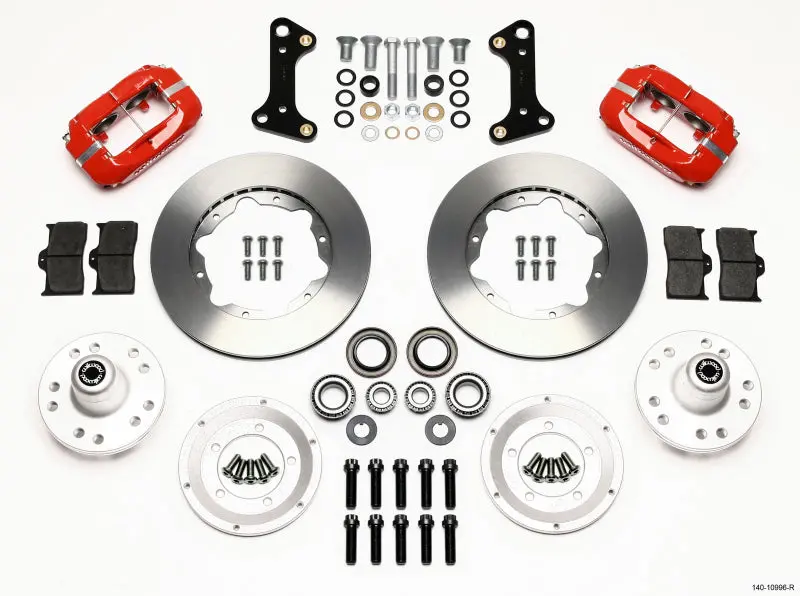 Wilwood Forged Dynalite Front Kit 11.00In Red 67-69 Camaro 64-72 Nova Chevelle 1