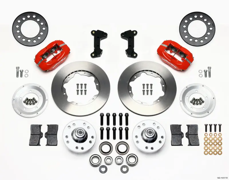 Wilwood Forged Dynalite Front Kit 11.00In Red 74-80 Pinto/Mustang Ii Disc Spindle Only 1