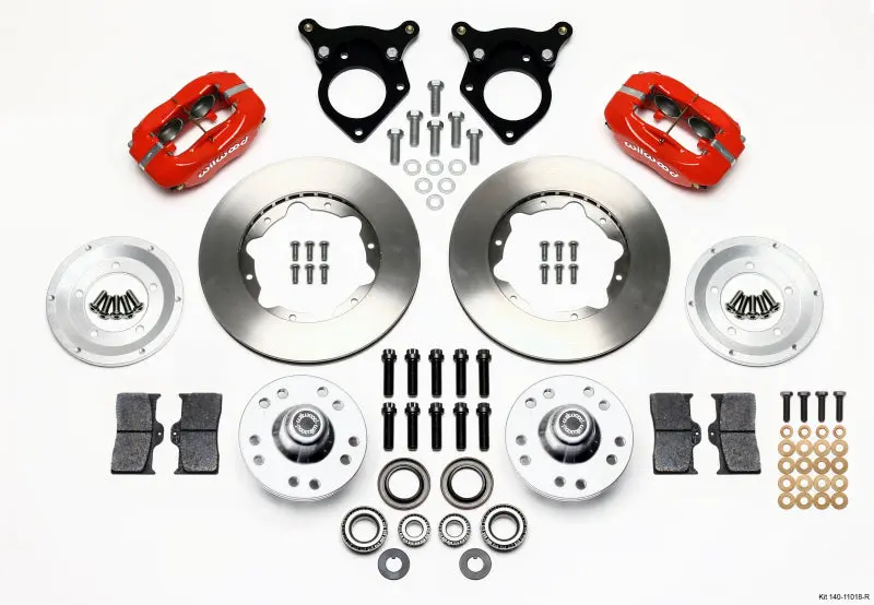 Wilwood Forged Dynalite Front Kit 11.00In Red 87-93 Mustang 5 Lug 1