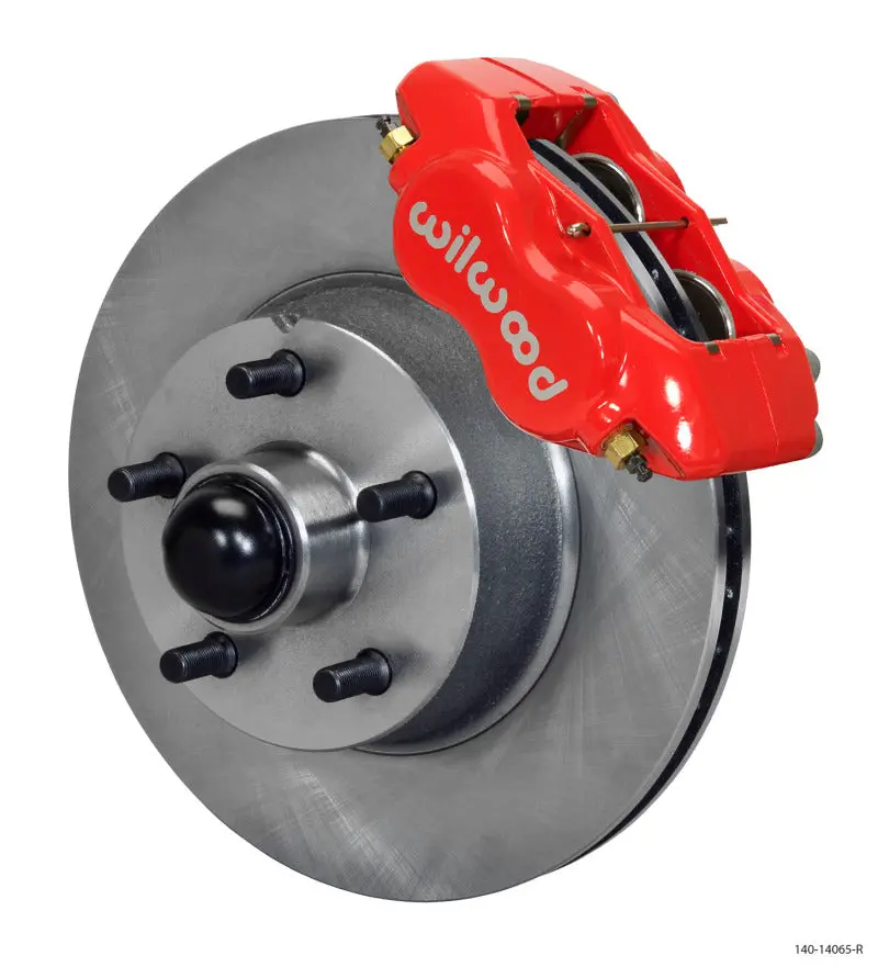 Wilwood Forged Dynalite Front Kit 11.03In 1 Pc Rotor&Hub - Red Wwe Prospindle 1