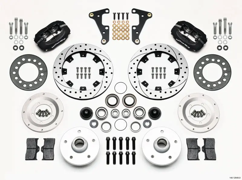 Wilwood Forged Dynalite Front Kit 11.75In Drilled 41-55 Cadillac 1