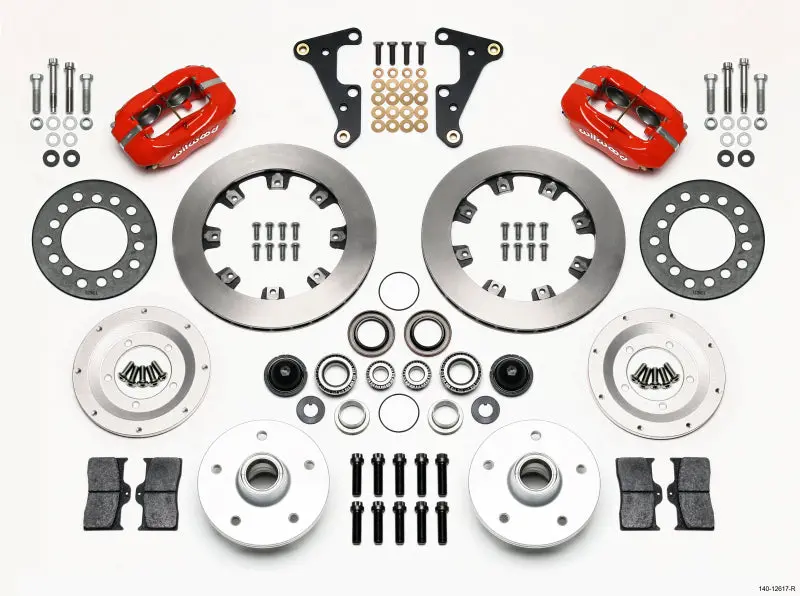 Wilwood Forged Dynalite Front Kit 11.75In Red 40-52 Oldsmobile 1