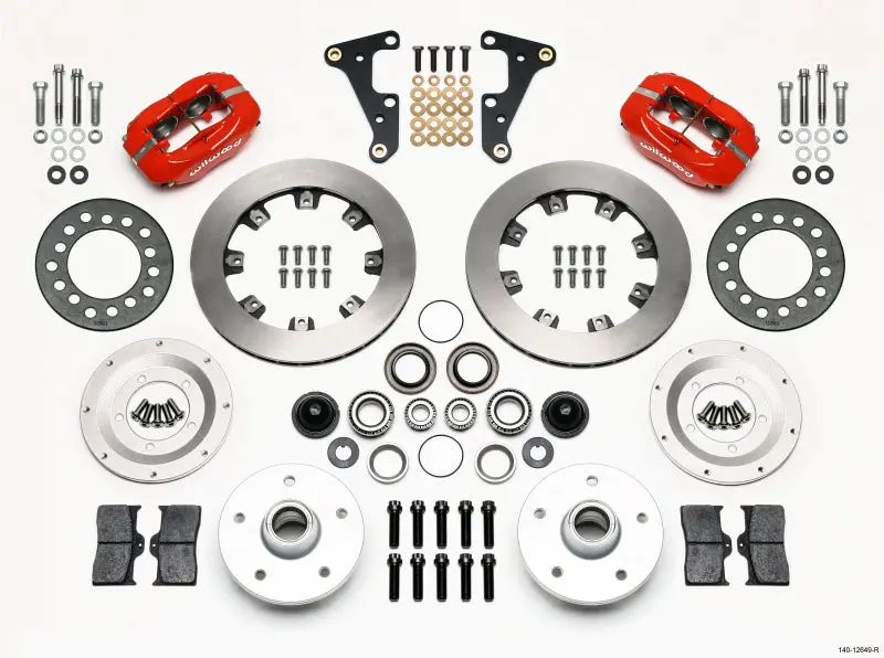 Wilwood Forged Dynalite Front Kit 11.75In Red 41-55 Cadillac 1