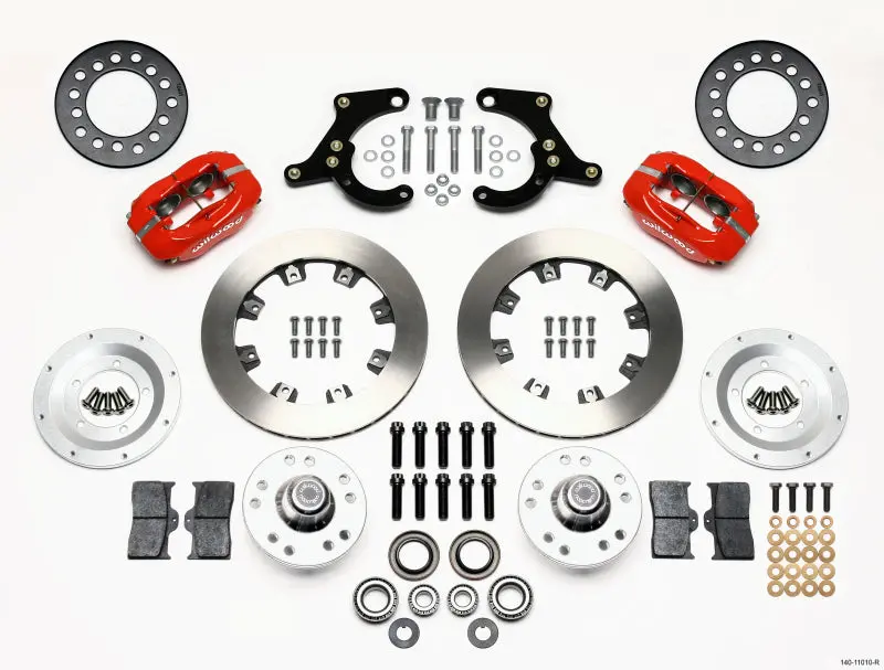 Wilwood Forged Dynalite Front Kit 11.75In Red 55-57 Chevy 1