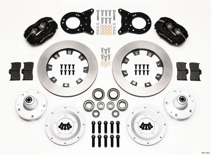 Wilwood Forged Dynalite Front Kit 12.19In 1965-1969 Mustang Disc & Drum Spindle 1