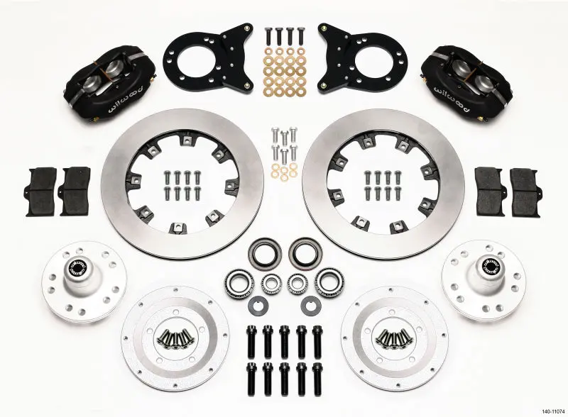 Wilwood Forged Dynalite Front Kit 12.19In 1970-1973 Mustang Disc & Drum Spindle 1