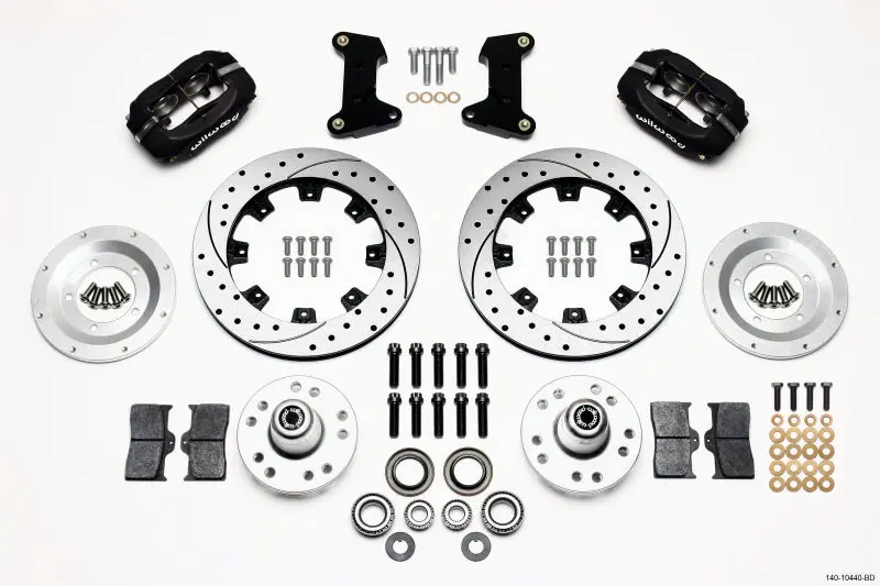 Wilwood Forged Dynalite Front Kit 12.19In Drilled 74-80 Pinto/Mustang Ii Disc Spindle Only 1