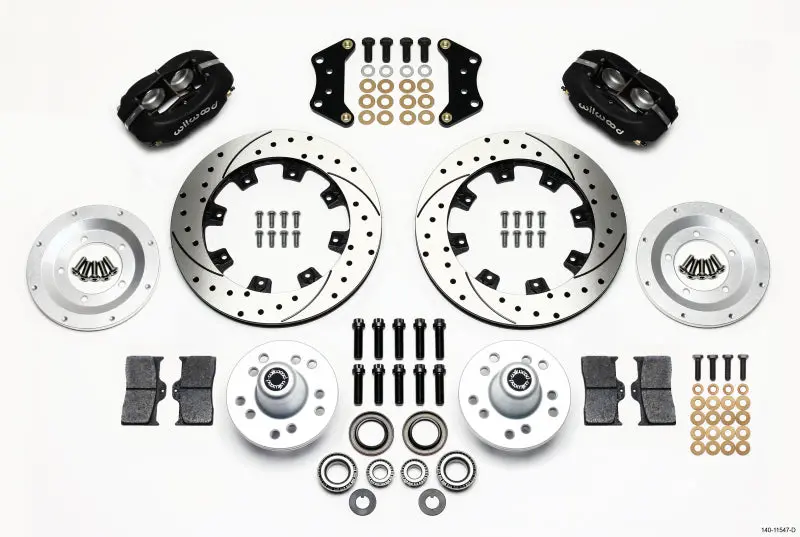 Wilwood Forged Dynalite Front Kit 12.19In Drilled Magnum Force Drop Spindle 1