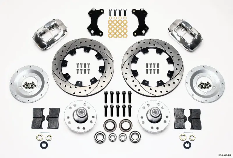 Wilwood Forged Dynalite Front Kit 12.19In Drilled-Polished Wwe Prospindle 1