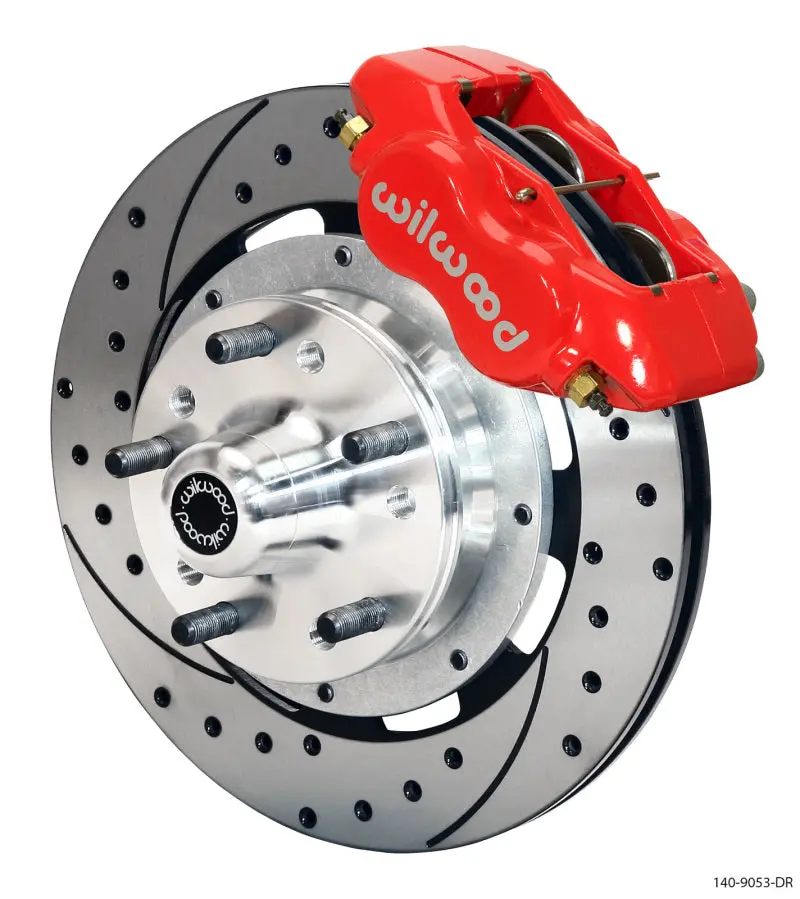 Wilwood Forged Dynalite Front Kit 12.19In Drilled Red 79-81 Camaro 1