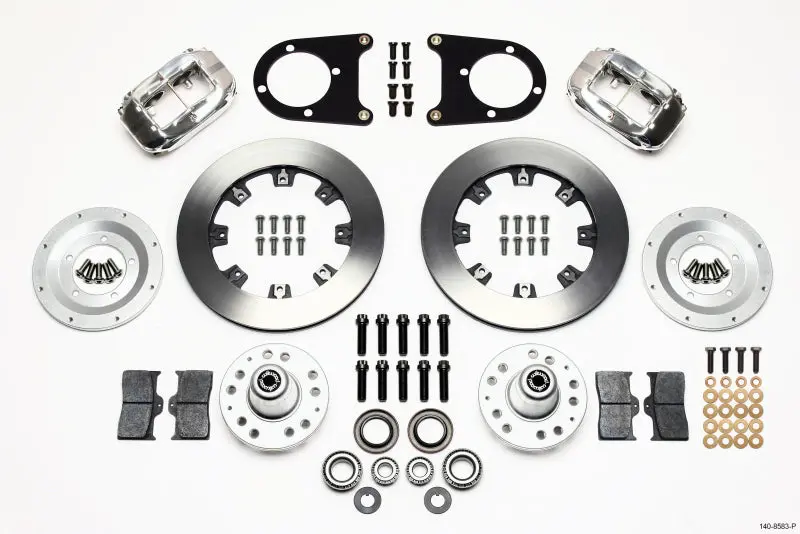 Wilwood Forged Dynalite Front Kit 12.19In Polished 37-48 Ford Psgr. Car Spindle 1