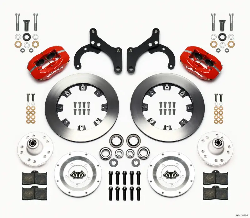 Wilwood Forged Dynalite Front Kit 12.19In Red 59-64 Chevy Impala / 63-64 Corvette 1