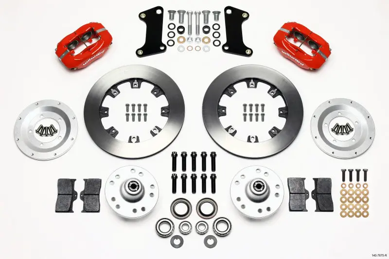 Wilwood Forged Dynalite Front Kit 12.19In Red 67-69 Camaro 64-72 Nova Chevelle 1