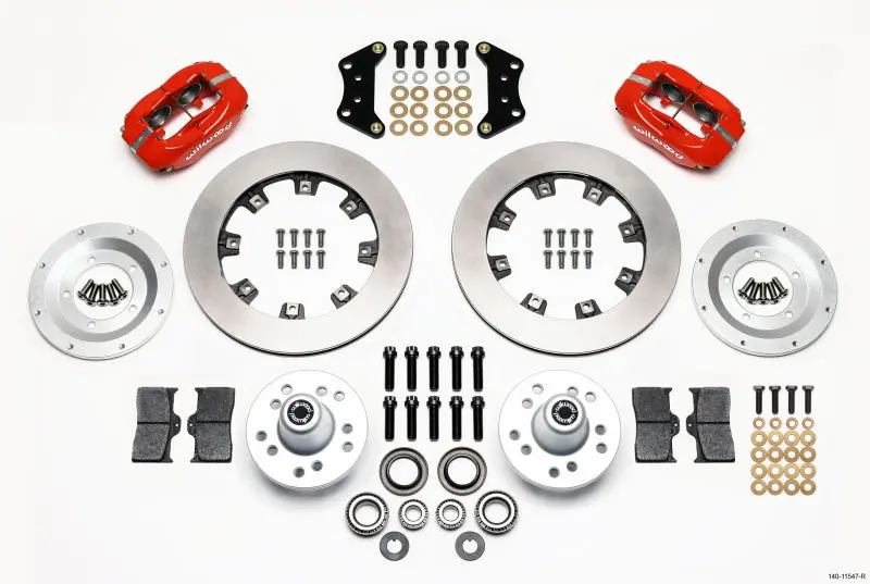 Wilwood Forged Dynalite Front Kit 12.19In Red Magnum Force Drop Spindle 1