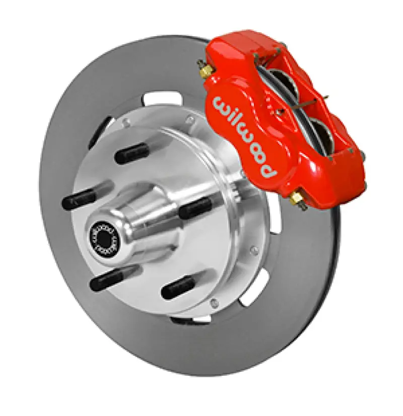 Wilwood Forged Dynalite Front Kit 19.00In Plain Rotor Red Wwe Prospindle (5X5.00In Hub) 1