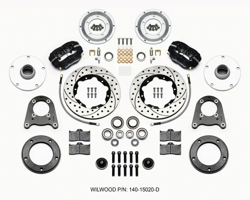 Wilwood Forged Dynalite-M Front Kit 10.75In Drilled 1950-1955 Mg-Td/Tf 1