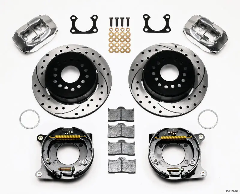 Wilwood Forged Dynalite P/S P-B Kit Drilled Polished Big Ford 2.36In Offset 1
