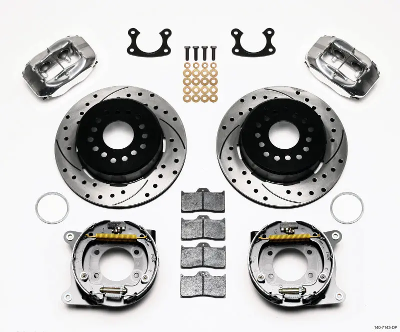 Wilwood Forged Dynalite P/S P-B Kit Drilled Polished Small Ford 2.66In Offset 1
