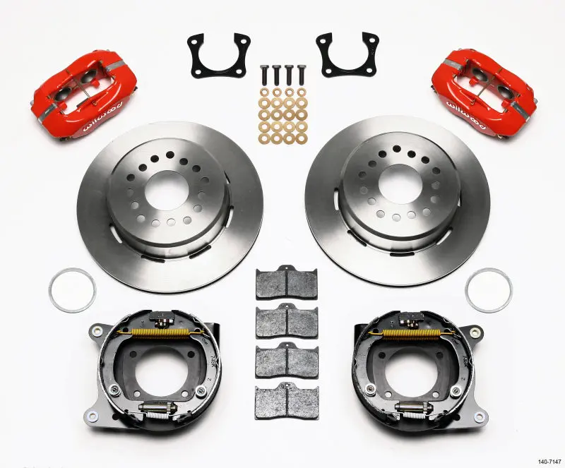 Wilwood Forged Dynalite P/S Park Brake Kit 58-64 Olds/Pontiac Ends 1