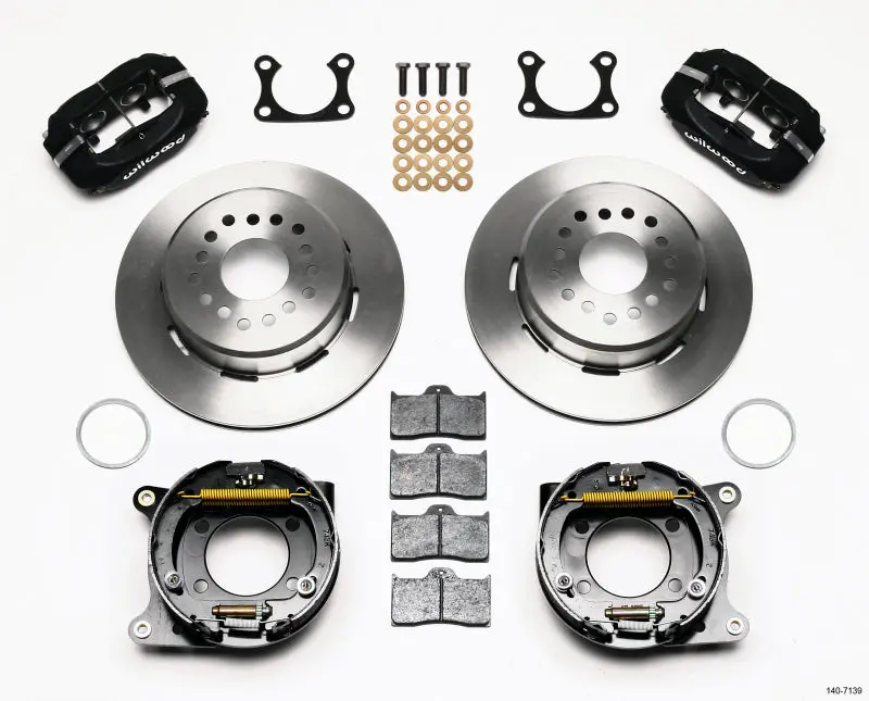 Wilwood Forged Dynalite P/S Park Brake Kit Big Ford 2.36In Offset 1