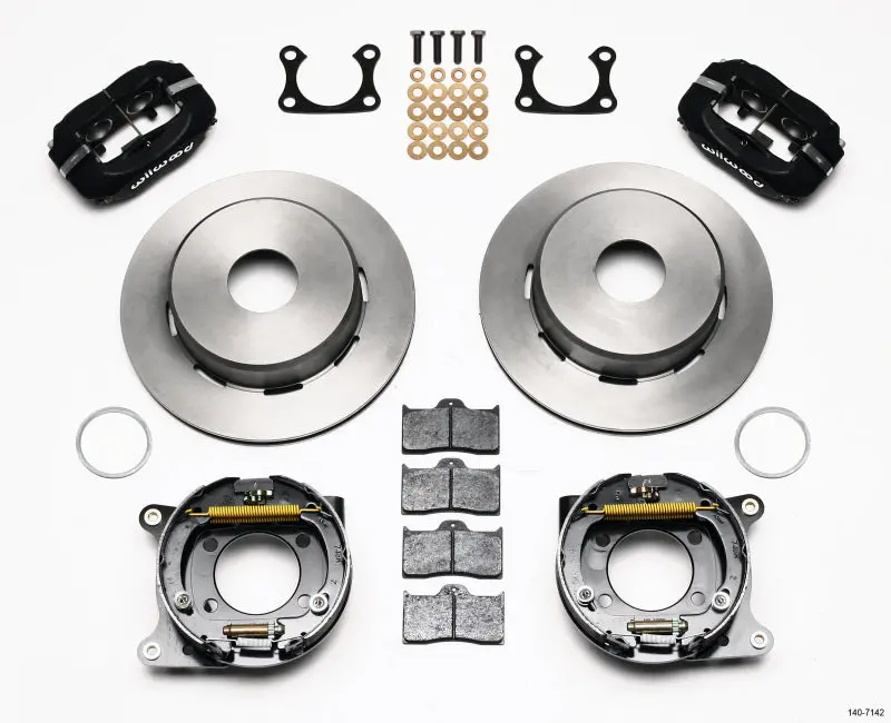 Wilwood Forged Dynalite P/S Park Brake Kit Big Ford 2.36In Offset Currie Blank 1